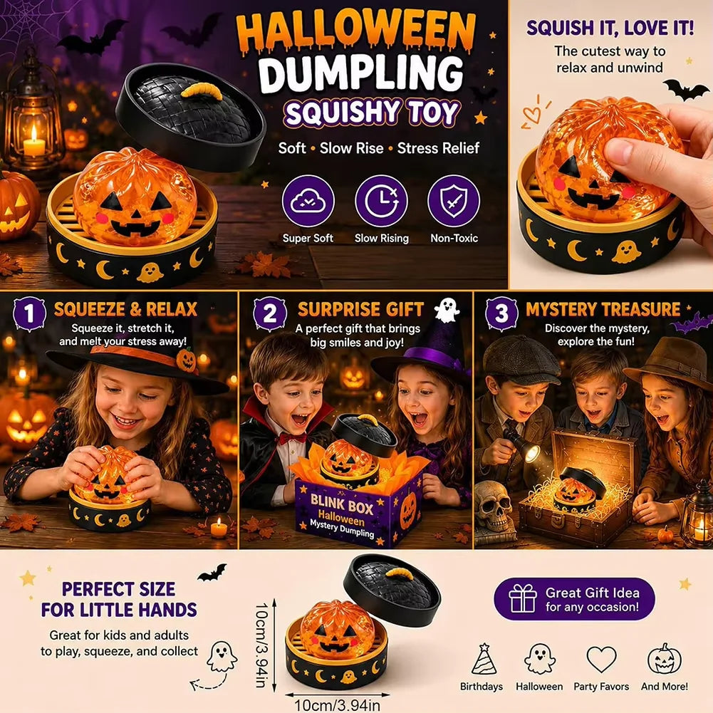 Halloween Squishy Surprise Toy- Slow Rising Stress Relief Fidget Toy