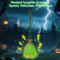 Animated Witch Broom with Lights & Sound - Halloween Decoration