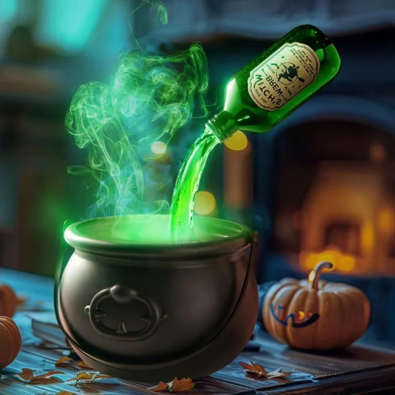 Magic Floating Witch Cauldron - Halloween Pouring Bottle Decoration
